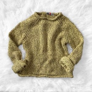 Oversized Mustard Slouch Sweater